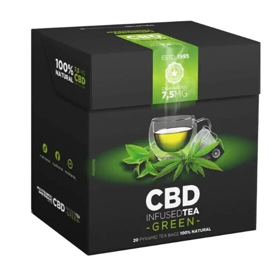 Multitrance CBD vihreä tee – 7,5 mg CBD, 20 teepussia, 30 g
