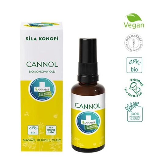 Annabis Cannol organiskā kaņepju eļļa, 50 ml
