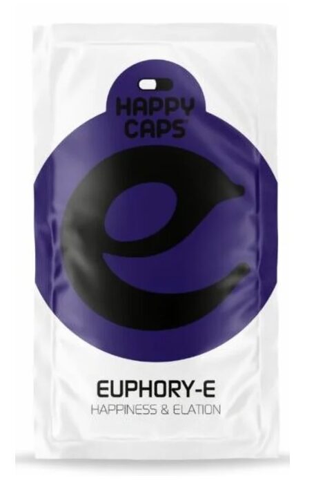 Happy Caps Euphory E linksmos ir nuotaiką pakeliančios kapsulės, 4 g