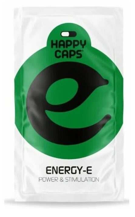 Happy Caps Energy E energizuojančios ir skatinančios kapsulės, 4 g
