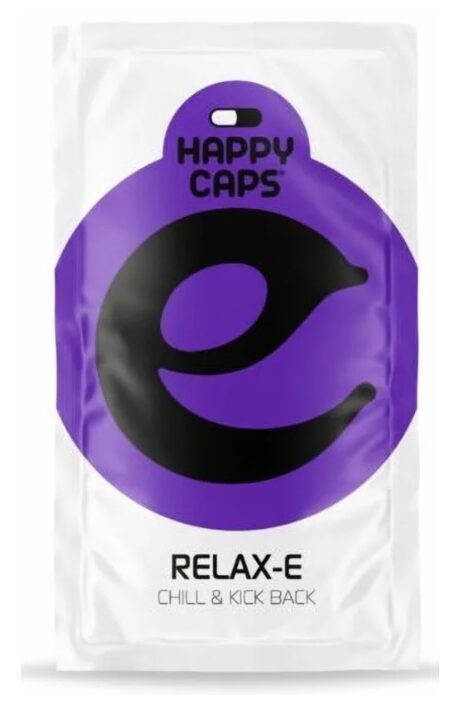 Happy Caps Relax E atpalaiduojančios ir raminančios kapsulės, 4 g