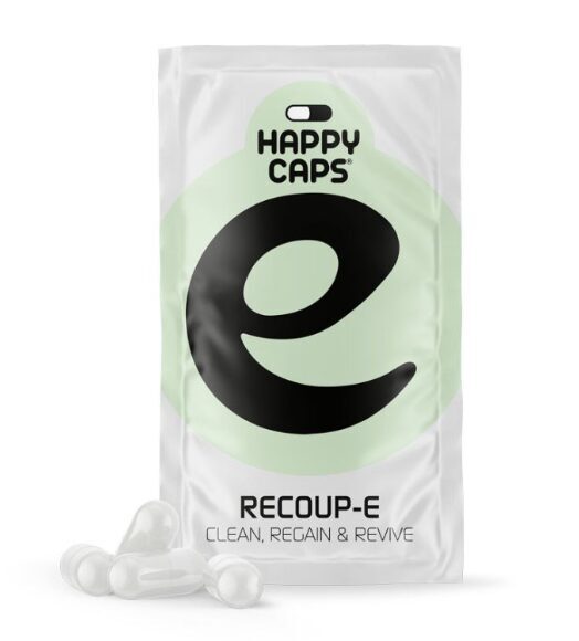 Happy Caps Recoup E Clean, Regain ir Revive kapsulės, 1 g