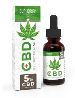 Euphoria Vollspektrum-CBD-Öl 5 % – 500 mg CBD, 10 ml