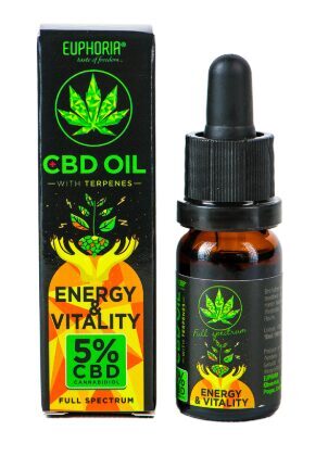 Euphoria CBD-Öl 5 % mit Terpenen – Energie & Vitalität, 500 mg, 10 ml