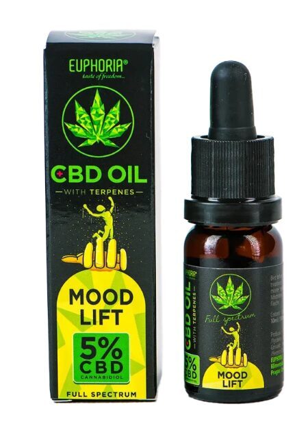 Euphoria CBD-Öl 5 % mit natürlichen Terpenen – Mood Lift, 500 mg, 10 ml