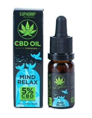 Euphoria Mind Relax CBD-Öl 5 % mit Terpenen – 500 mg, 10 ml