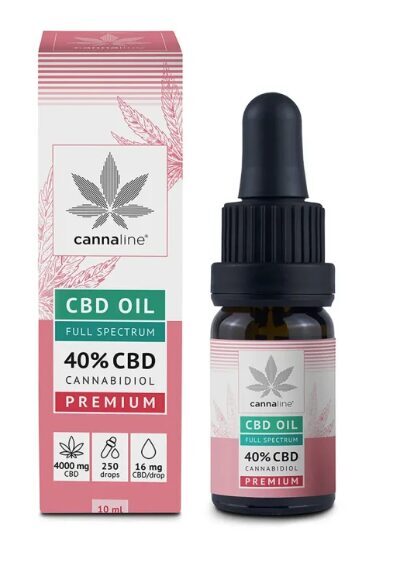 CANNALINE Premium Vollspektrum-CBD-Hanföl 40 %, 4000 mg, 10 ml