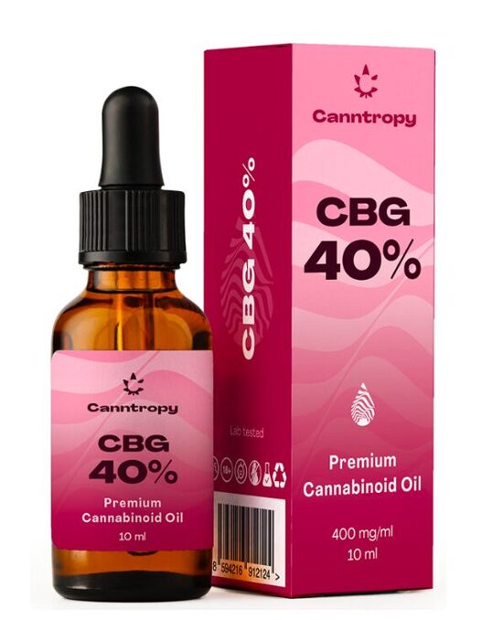 Canntropy CBG Premium Cannabinoid-Öl 40 % – 4000 mg, 10 ml
