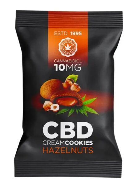 Multitrance CBD-Cremekekse – Haselnuss, 10 mg CBD, 17 g (24 Stück/Display)