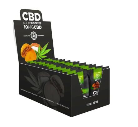 Multitrance CBD Cream Cookies – Schokolade, 10 mg CBD, 17 g (24 Stück/Display)