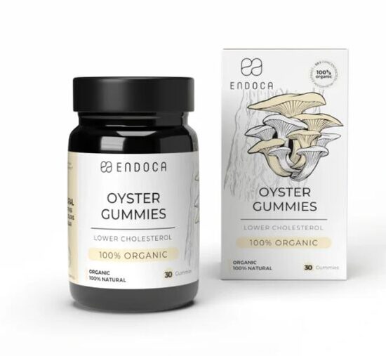 Endoca Oyster Mushroom Gummies, 30 pcs, 60 g