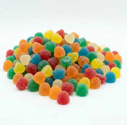 H4CBD Gummies – Mixed Fruit Flavour Cubes, 50 mg/pc, 1000 pcs (approx. 2.2 kg)
