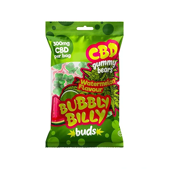 Bubbly Billy Buds CBD-kumikarkit – 300 mg CBD, vesimeloni, 10 kpl, 100 g