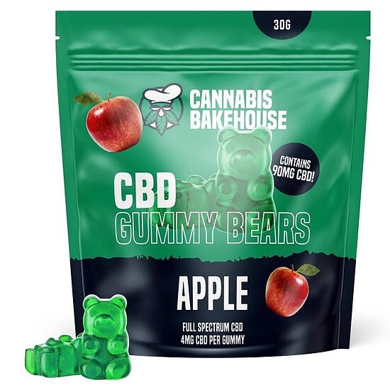 Cannabis Bakehouse CBD-kuminallet, Omena, 22 kpl × 4 mg CBD, 30 g