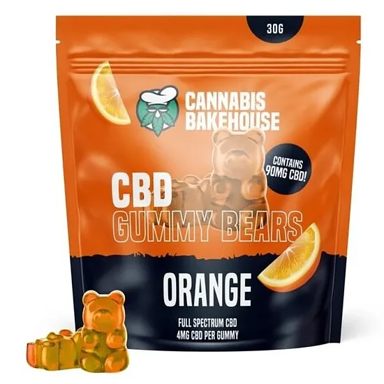 Cannabis Bakehouse CBD-kuminallet, Appelsiini, 22 kpl × 4 mg CBD, 30 g