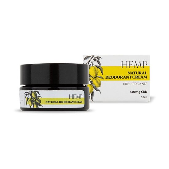 Endoca Natural Deodorant Cream, 100 mg CBD, 10 ml