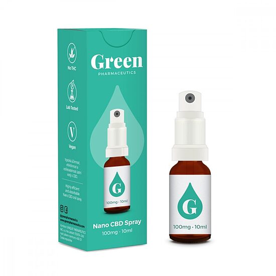 Green Pharmaceutics Nano CBD -suihke, 100 mg, 10 ml