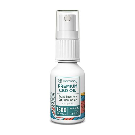 Harmony CBD -suusuihke 1500 mg, luonnollinen, 15 ml