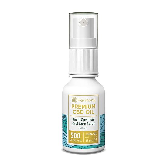 Harmony CBD -suusuihke 500 mg, minttu, 15 ml