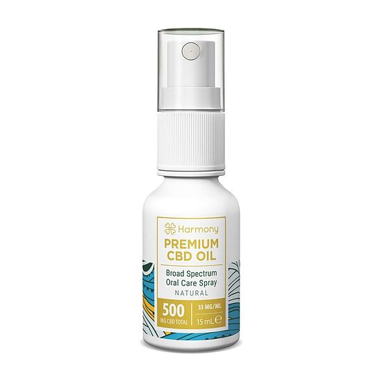Harmony CBD -suusuihke 500 mg, luonnollinen, 15 ml