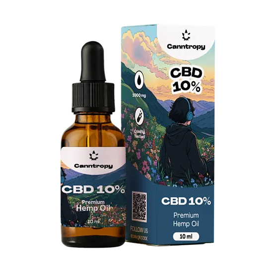 Canntropy CBD-hamppuöljy 10 %, 1000 mg CBD, 10 ml
