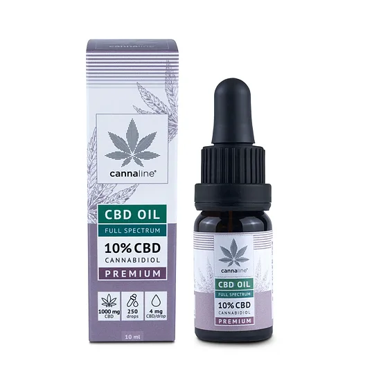CANNALINE CBD-hamppuöljy 10 %, 1000 mg CBD, 10 ml