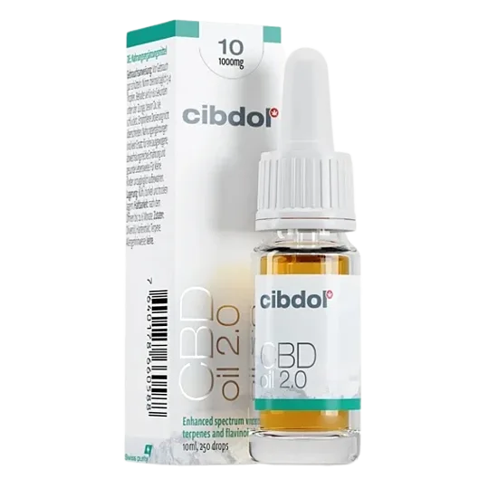Cibdol CBD-öljy 2.0 10 %, 1000 mg CBD, 10 ml
