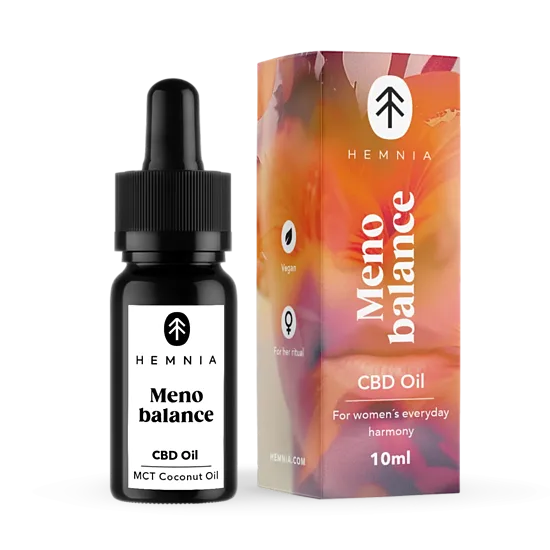 Hemnia Menobalance täyden spektrin CBD-öljy 10 %, 1000 mg CBD, 10 ml