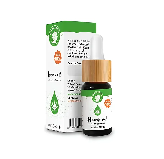 Cannadorra CBD CBD-hamppuöljy 10 %, 1000 mg CBD, 10 ml