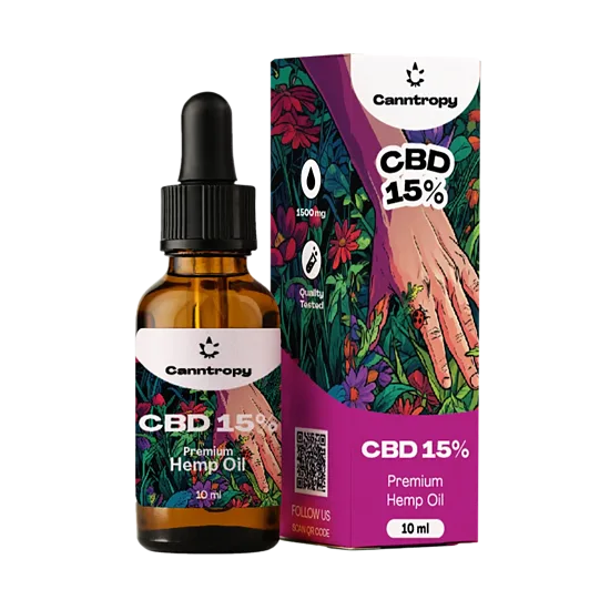 Canntropy CBD-hamppuöljy 15 %, 1500 mg CBD, 10 ml