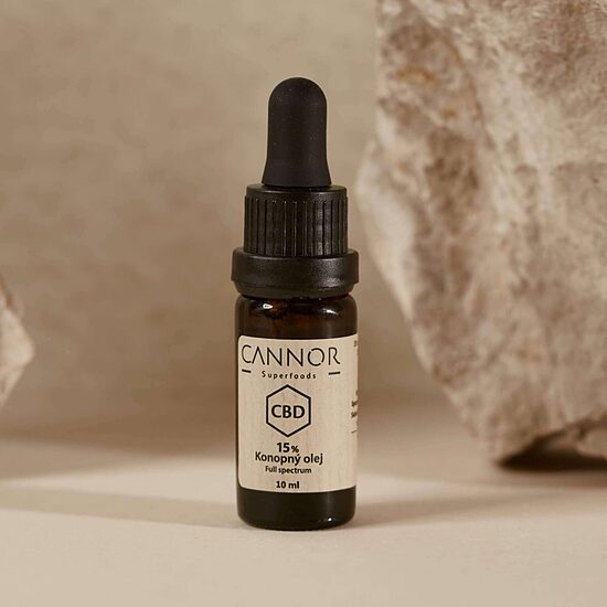 Cannor täyden spektrin CBD-hamppuöljy 15 %, 1500 mg CBD, 10 ml
