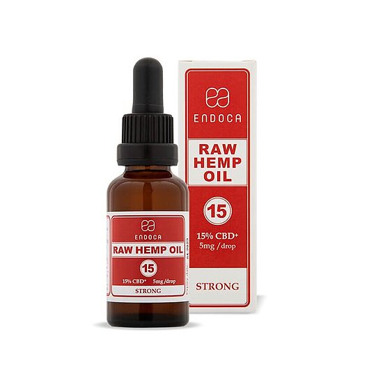 Endoca RAW hamppuöljy CBD + CBDa 15 %, 4500 mg, 30 ml