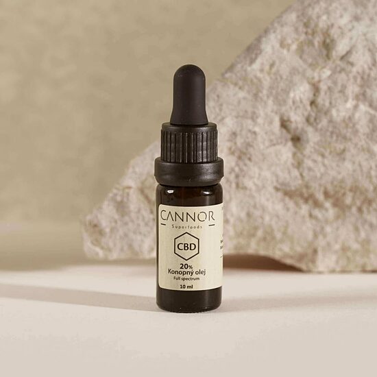Cannor täyden spektrin CBD-hamppuöljy 20 %, 2000 mg CBD, 10 ml