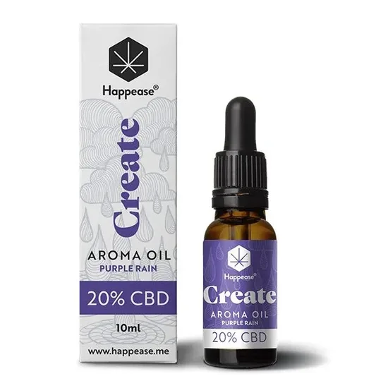 Happease Create CBD-öljy Purple Rain 20 %, 2000 mg CBD, 10 ml