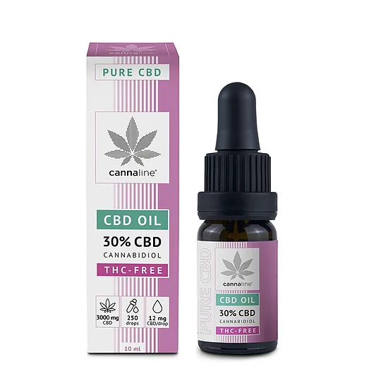 CANNALINE THC-vapaa CBD-hamppuöljy 30 %, 3000 mg CBD, 10 ml