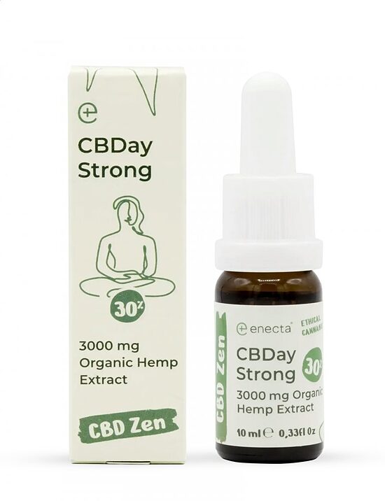 Enecta CBDay Strong täyden spektrin CBD-öljy 30 %, 10 ml