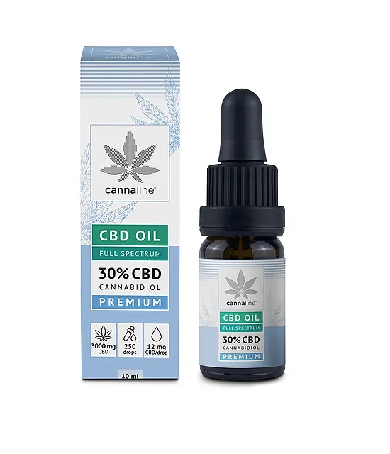 CANNALINE CBD-hamppuöljy 30 %, 3000 mg CBD, 10 ml