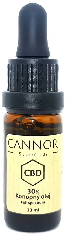 Cannor täyden spektrin CBD-hamppuöljy 30 %, 3000 mg CBD, 10 ml