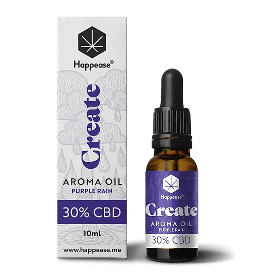 Happease Create CBD-öljy Purple Rain 30 %, 3000 mg CBD, 10 ml