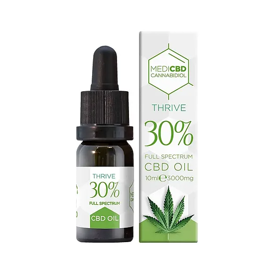MediCBD Thrive CBD-öljy 30 %, 3000 mg CBD, 10 ml