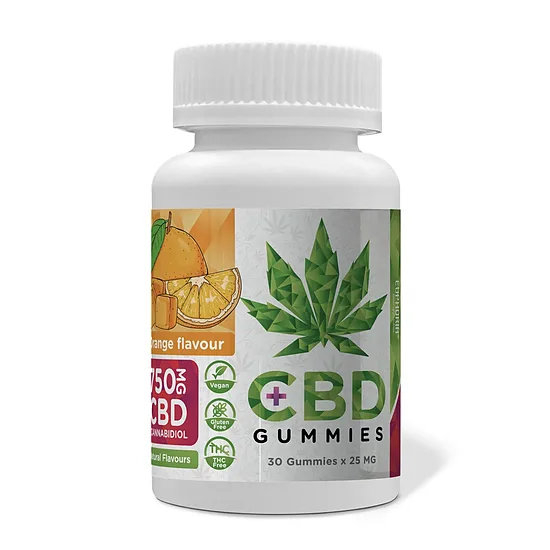 Euphoria CBD-kumikarkit, sitruuna – 750 mg CBD, 30 kpl x 25 mg, 90 g