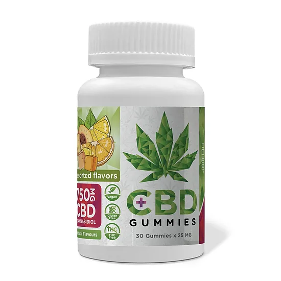Euphoria CBD-kumikarkit, hedelmäsekoitus – 750 mg CBD, 30 kpl x 25 mg, 90 g