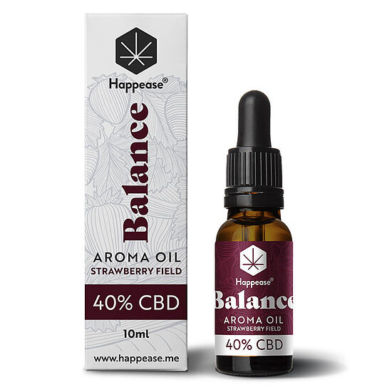 Happease Balance CBD õli Strawberry Field 40 %, 4000 mg CBD, 10 ml
