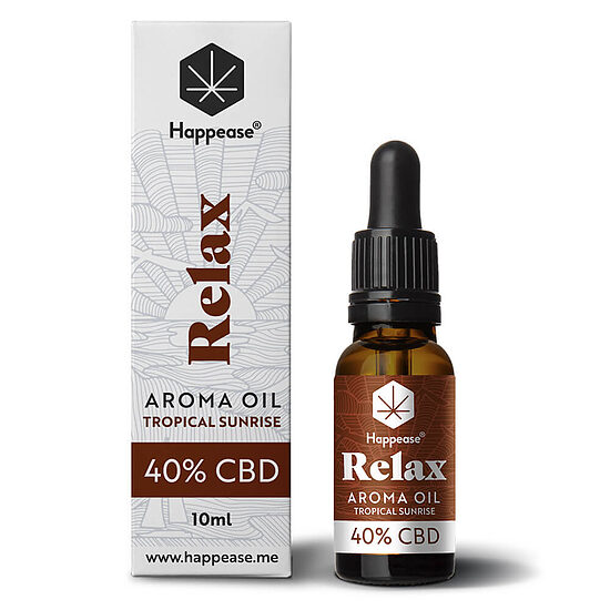 Happease Relax CBD õli Tropical Sunrise 40 %, 4000 mg CBD, 10 ml