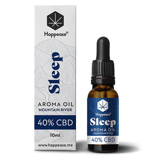 Happease Sleep CBD õli Mountain River 40 %, 4000 mg CBD, 10 ml