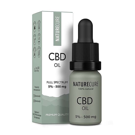 Nature Cure täyden spektrin CBD-öljy 5 %, 500 mg, 10 ml