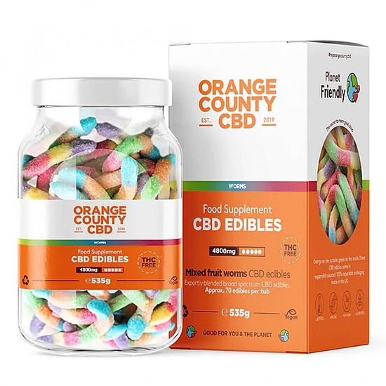 Orange County CBD matokumikarkit – 4800 mg CBD, 70 kpl × 69 mg, 535 g