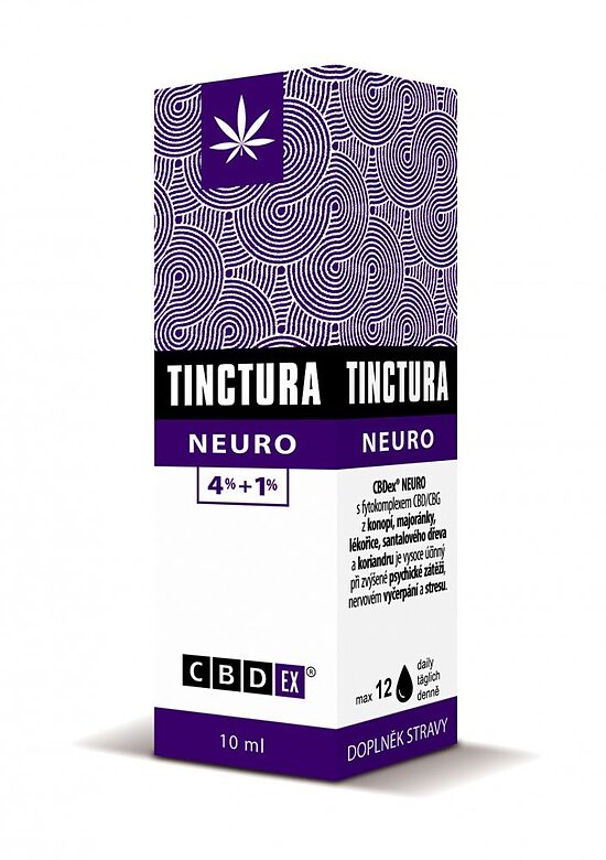 CBDex Neuro tinktūra 4 %+1 %, 10 ml