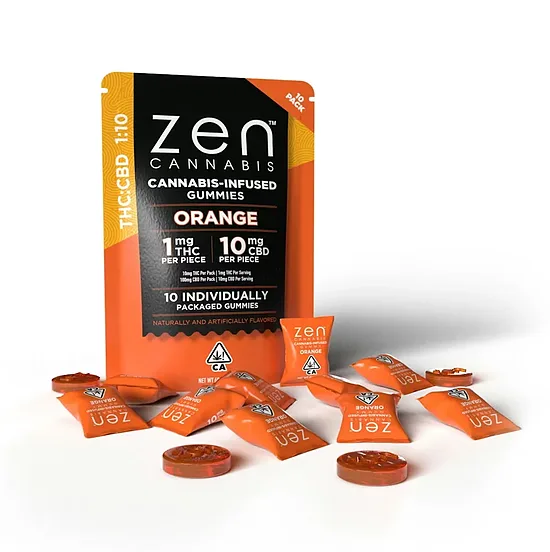 ZEN CBD THC+ appelsiini -kumikarkit – 110 mg, 10 kpl, 60 g