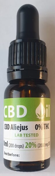 Pure CBD oil 10ml 20% (2000mg) natural flavor (AL)